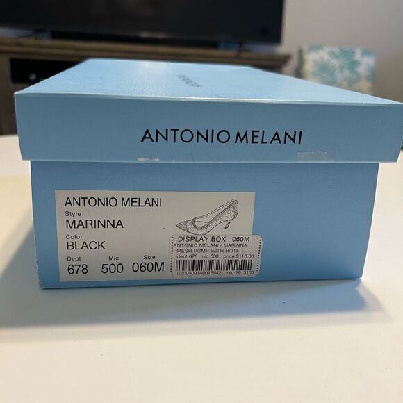 Antonio Melani Marina Black Rhinestone Heels - Picture 4 of 15